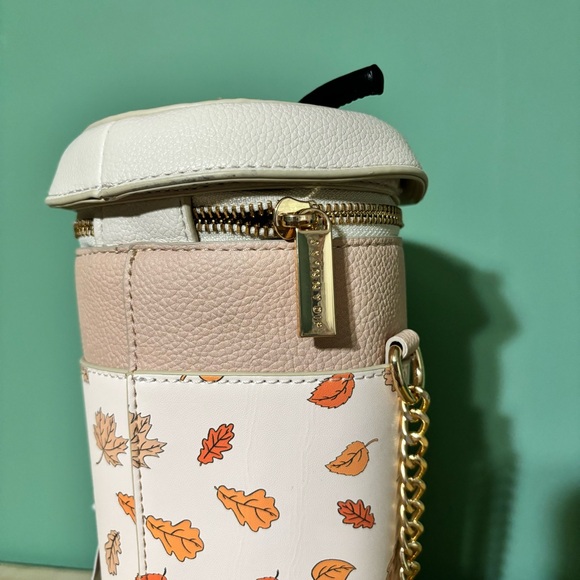 NWT SkinnyDip London Pumpkin Spice Latte Purse Zip Closure - Picture 5 of 11